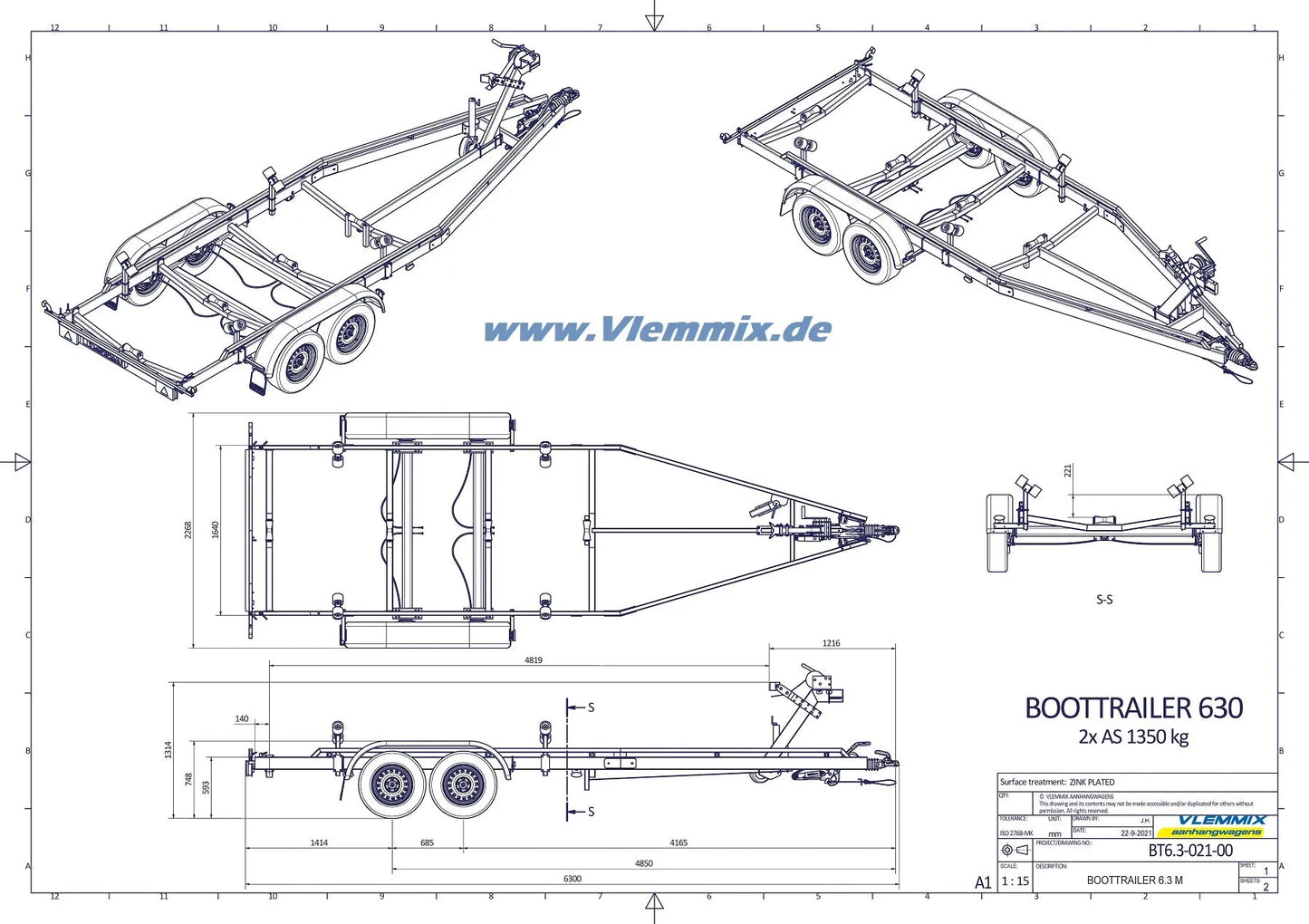 Vlemmix | SMT 2700/6 MB EU-Trailer