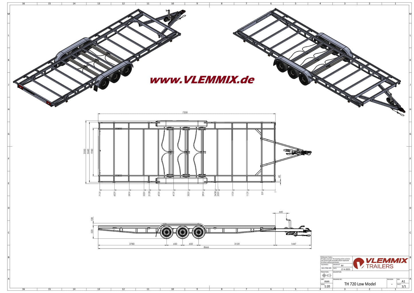 Vlemmix | TH 720 CLASSIC 4050 EU-Trailer