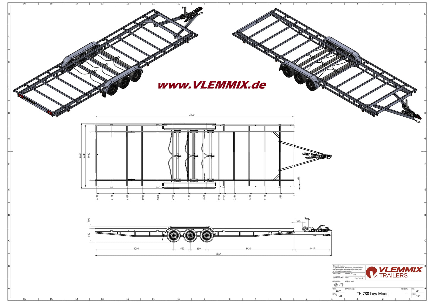 Vlemmix | TH 780 CLASSIC 4050 EU-Trailer