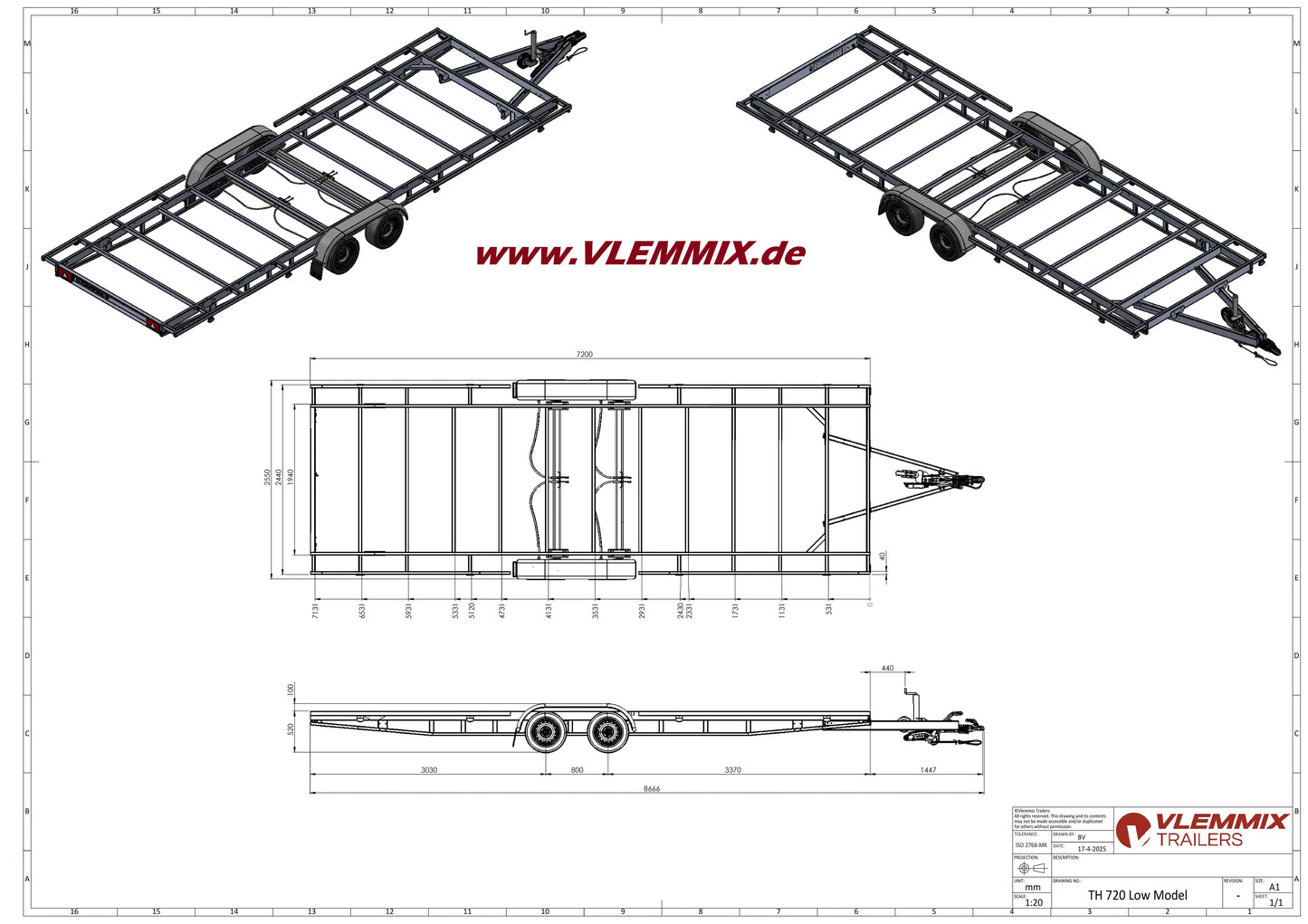 Vlemmix | TH 720 CLASSIC 3500 EU-Trailer