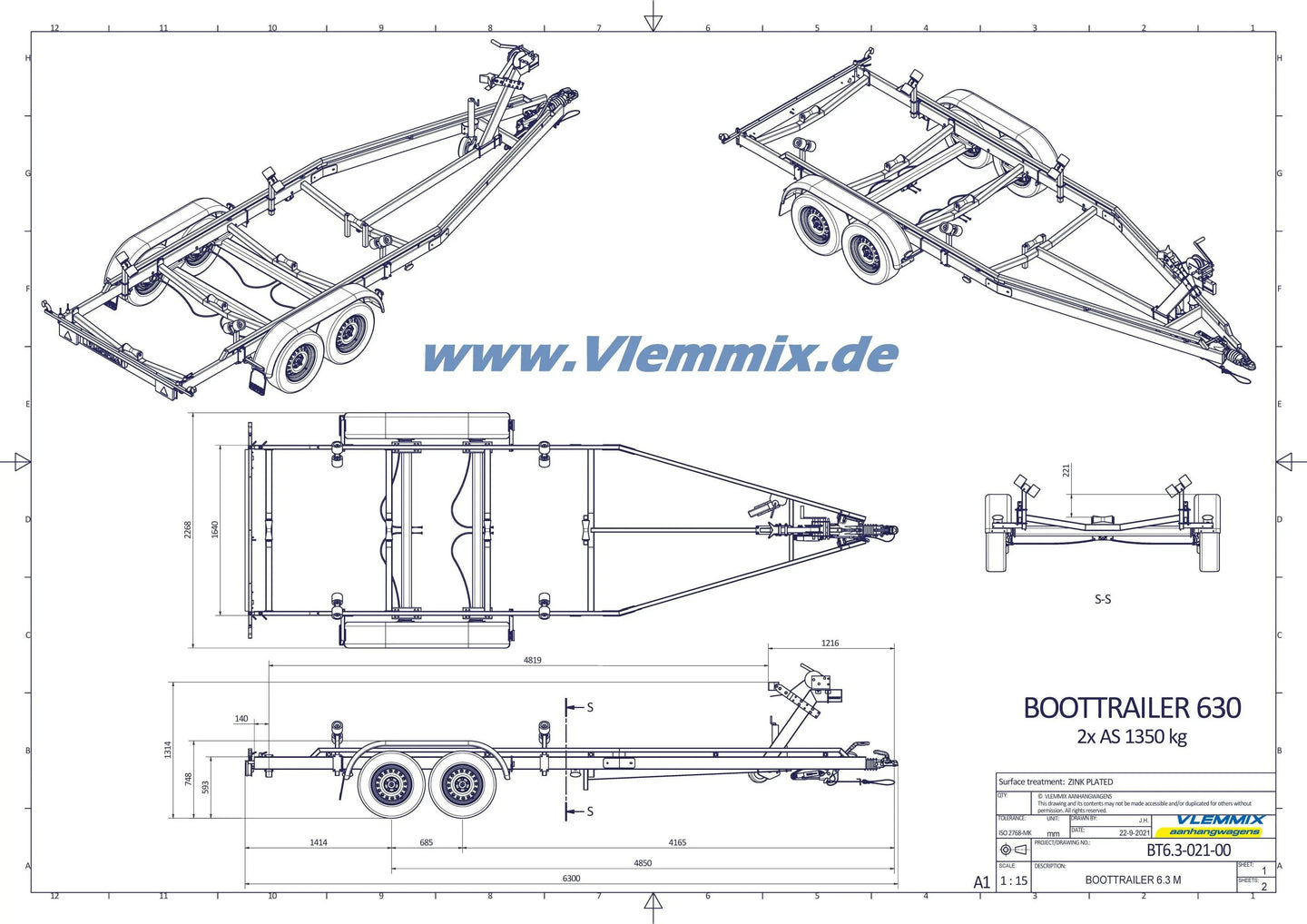 Vlemmix | SMT 2700/6 MB FLEXROLL EU-Trailer