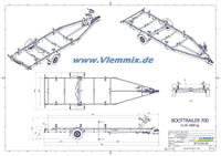 Vlemmix | SMT 1800/7 SB Segelboot EU-Trailer