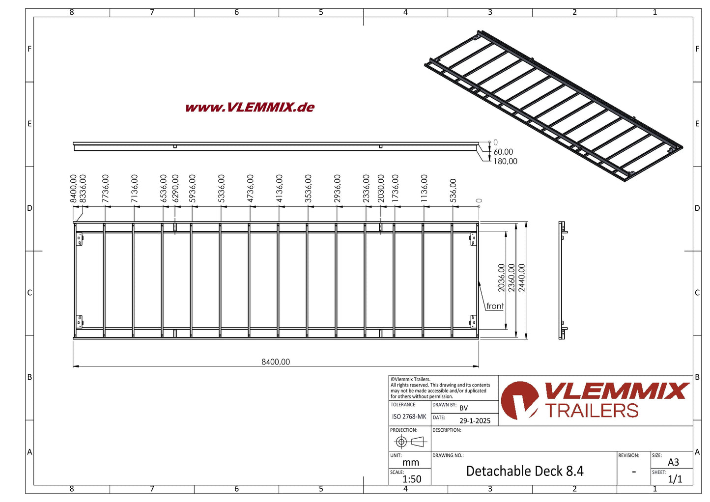 Vlemmix | TH 840 WECHSELPR. 5400 EU-Trailer