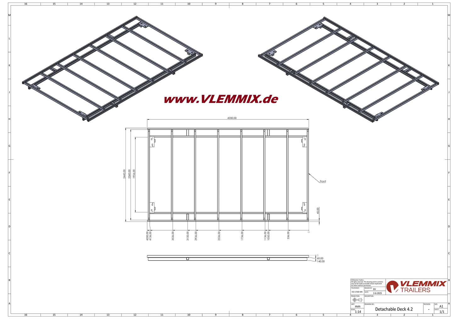 Vlemmix | TH 420 WECHSELPR. 3500 EU-Trailer
