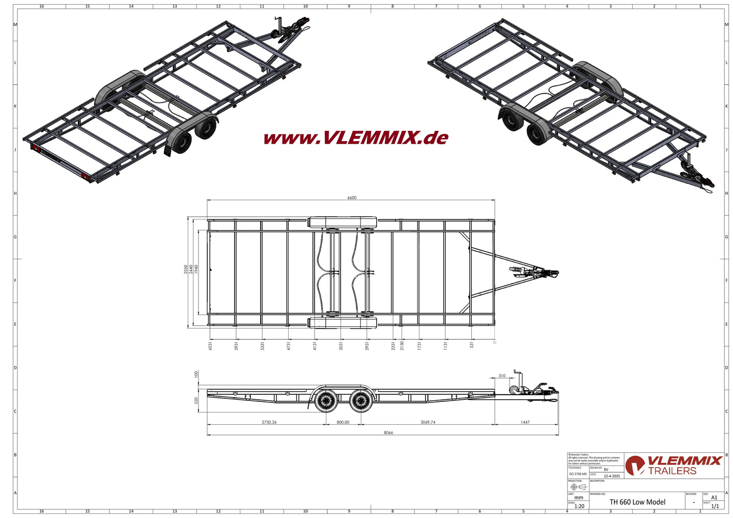 Vlemmix | TH 660 CLASSIC 3500 EU-Trailer