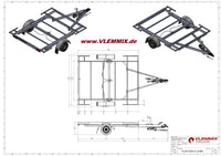 Vlemmix | TH 300 FLATBED 1800 EU-Trailer