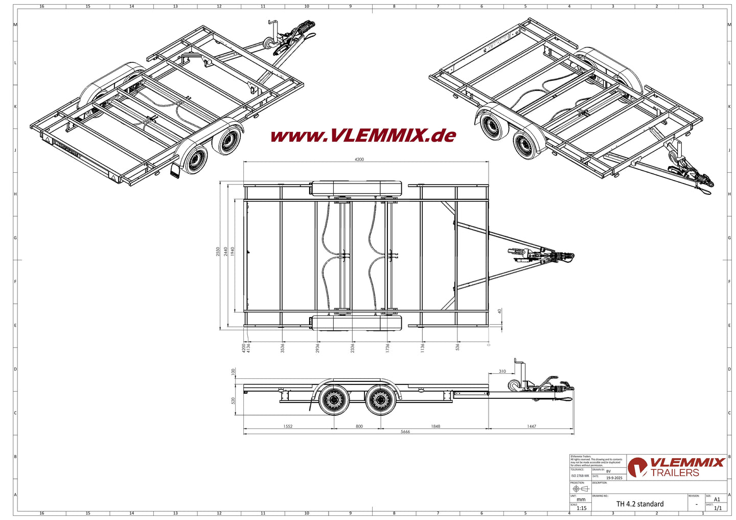 Vlemmix | TH 420 CLASSIC 1800 EU-Trailer