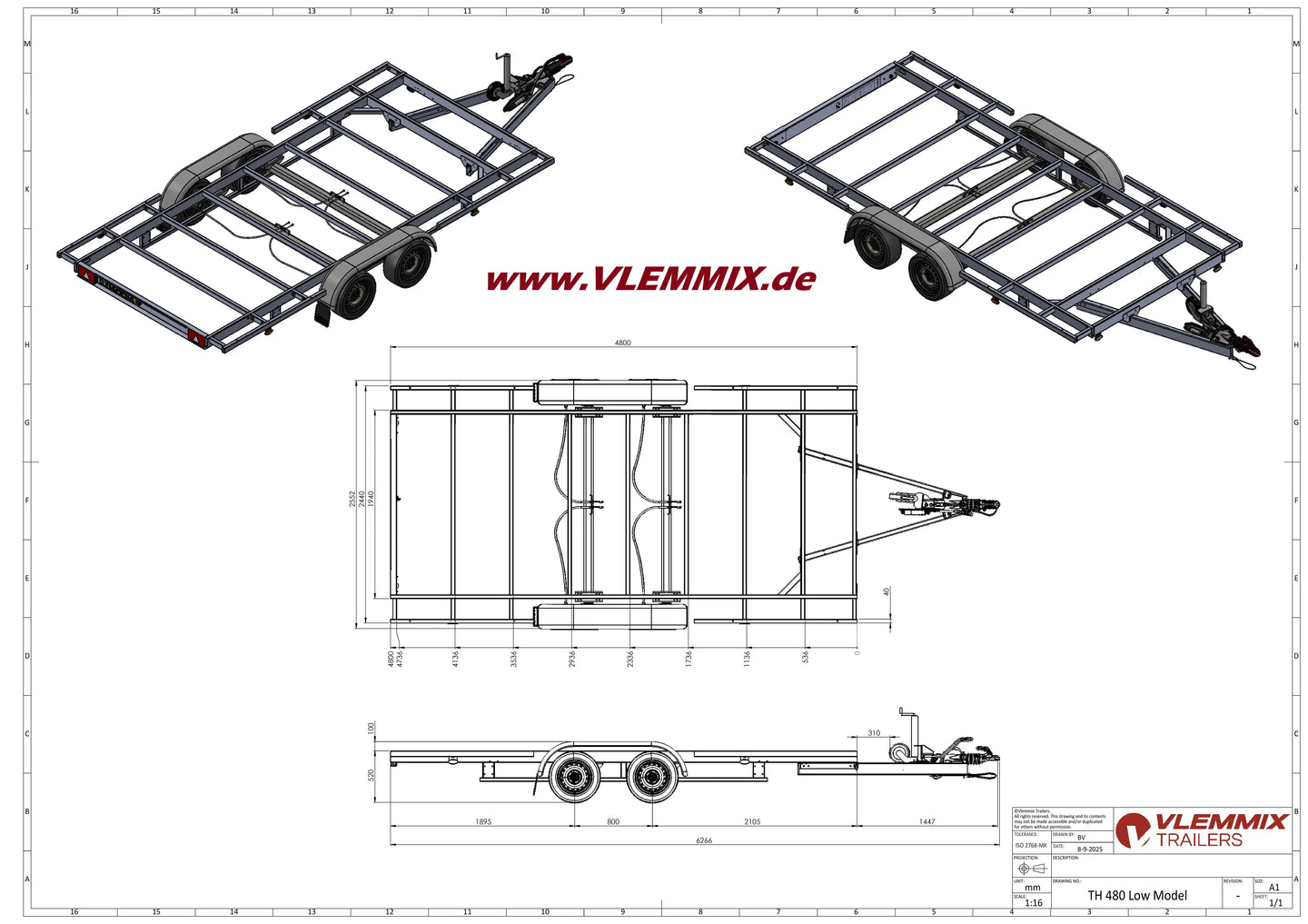 Vlemmix | TH 480 CLASSIC 2700 EU-Trailer
