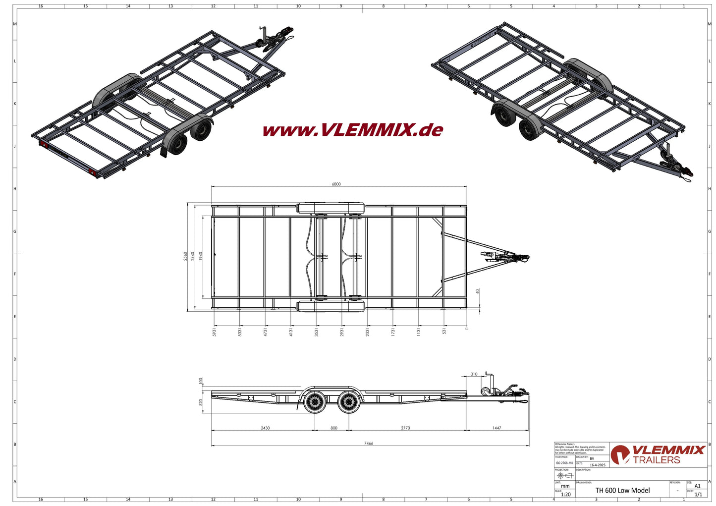 Vlemmix | TH 600 CLASSIC 3500 EU-Trailer