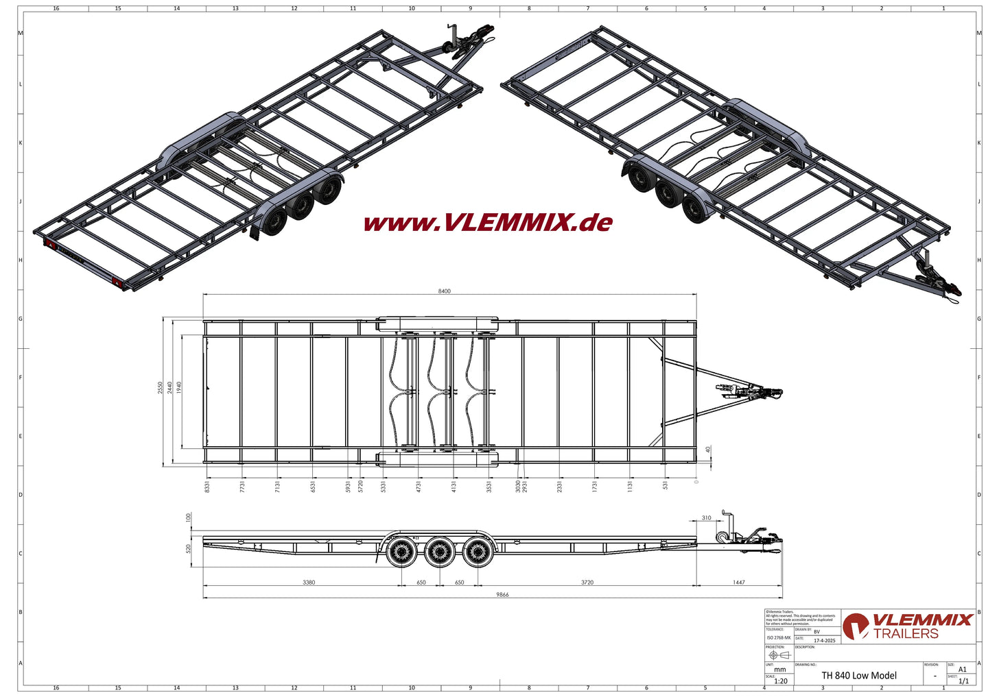 Vlemmix | TH 840 CLASSIC 5400 EU-Trailer